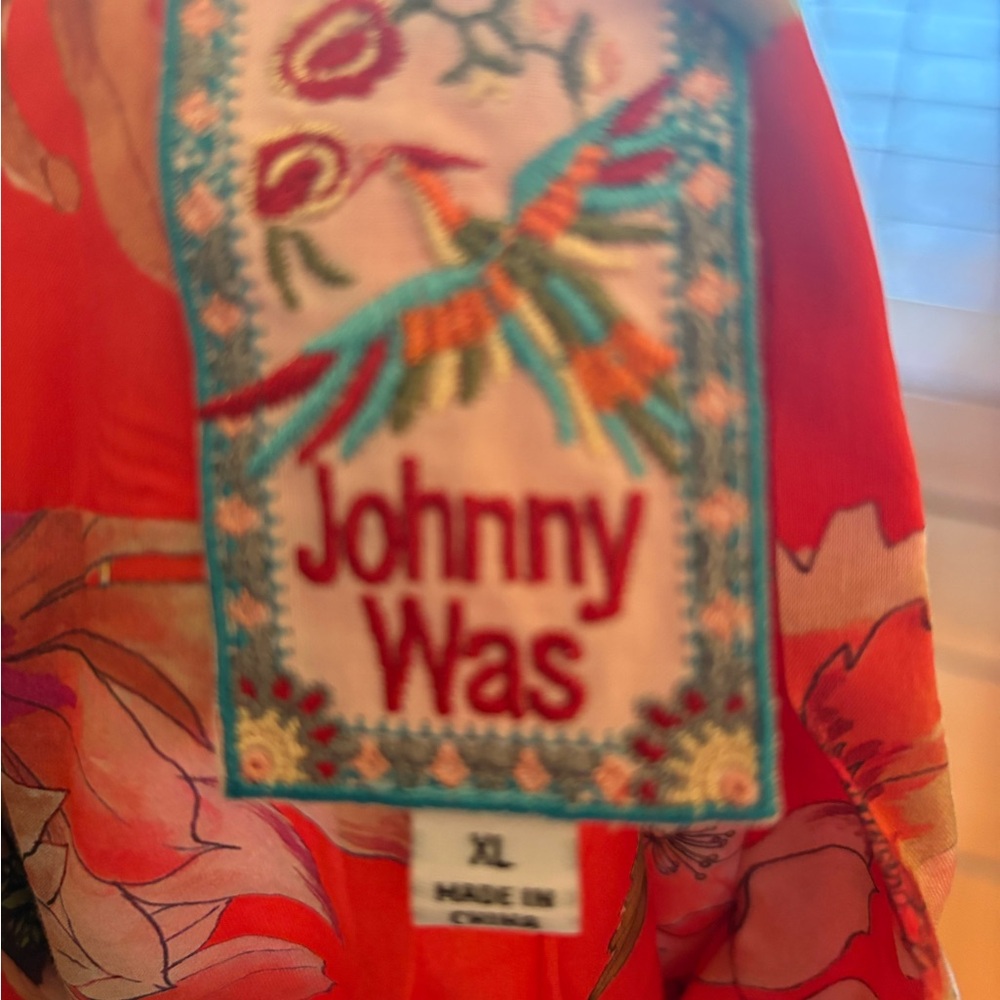 Johnny Was Coral Floral Blazer Like New - Picture 5 of 6